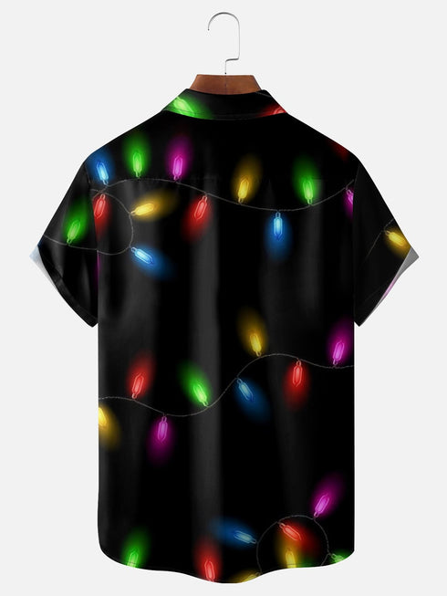 Men's Christmas Funny Graphic Short Sleeve Hawaiian Shirt